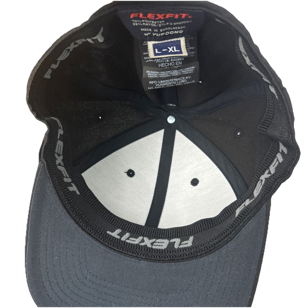 Hurley Men's Baseball M Corp Textures Flexfit Curve Bill Fitted Trucker Hat L/XL - Picture 8 of 11